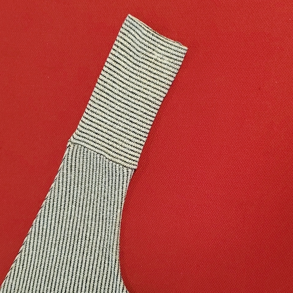 •Cowl neck wrap across lightweight striped long sleeve sweater•Small•EUC• - Picture 5 of 8